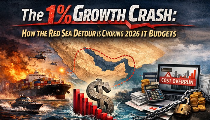 The 1 Growth Crash How the Red Sea Detour is Choking 2026 IT Budgets