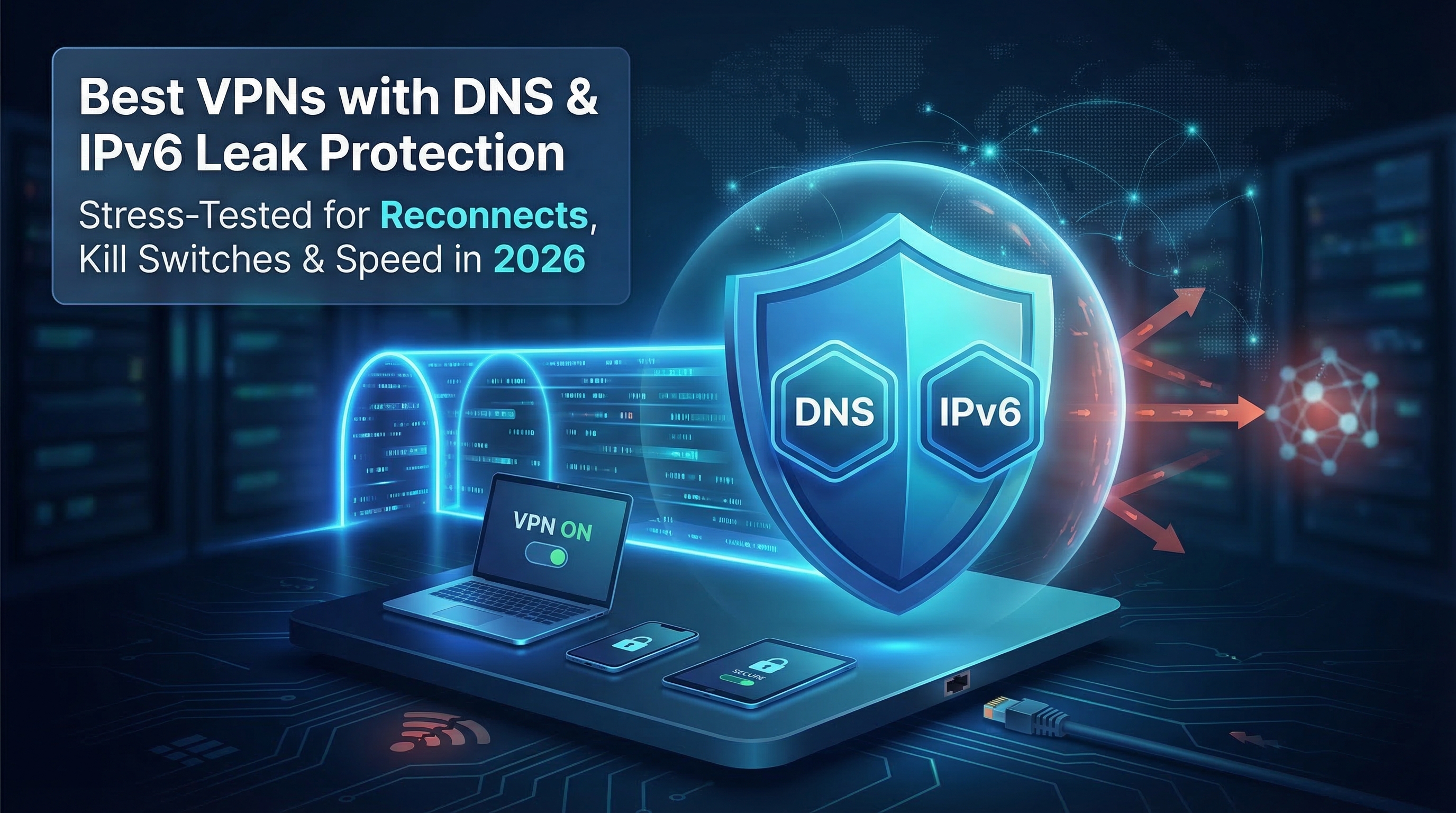 Best VPNs with Built-In DNS Leak Protection: Do They Cover IPv6 & Reconnects?