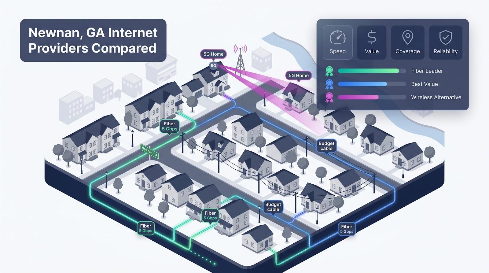7 Best Fiber Internet Providers in Newnan Georgia Ranked by Speed and Value